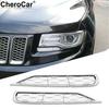 Chrome ABS Headlight Cleaning Trim Cover Decor for Jeep Grand Cherokee 2014-2016