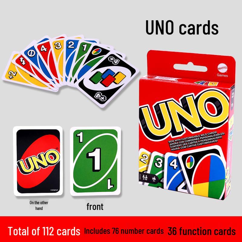 Оригинальная классическая карточная игра Mattel UNO для нескольких игроков - Покерная настольная игра для вечеринок