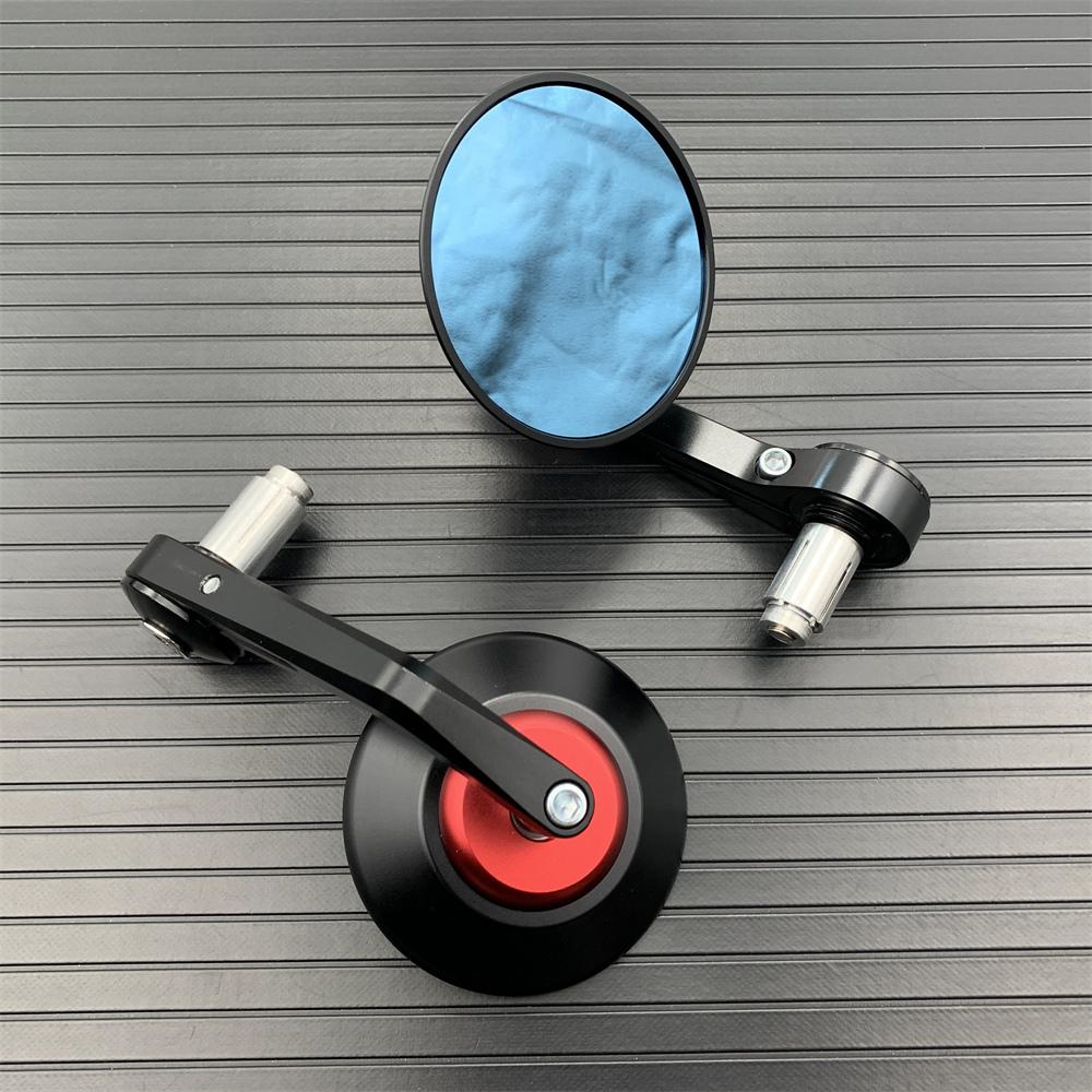 Motorcycle Bar End Mirror Universal Rear View Mirrors CNC Aluminum 7/8" 22mm For KAWASAKI NINJA 400 Z650 Z750 Z800 Z900 MT09 07