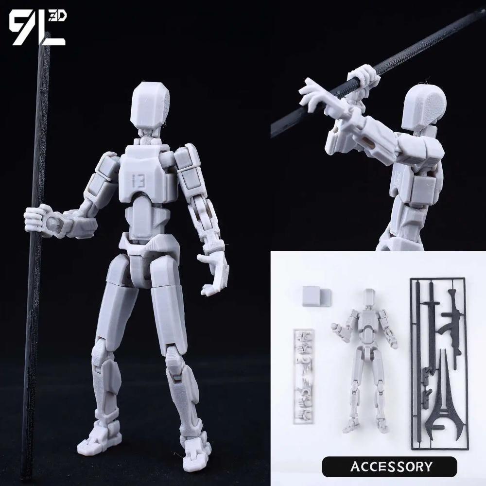 (Assembly Completed) T13 Action Figure Set,Dummy 13 Robot Action Figure, Lucky 13 Collectible Action Figure Articulated