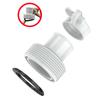 1.25" To 1.5" Garden Pool Filter Pump Adapter Yard Swimming Pool Fountain Threaded Connection Pump Replacement Hose Adapter 2Pcs