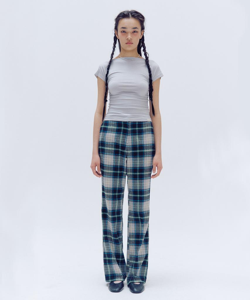 TRIPSHOP Wide Checkered Pants