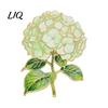 Fabric-friendly Brooch Pin, Enamel Hydrangea Shape Lapel Polished Edges Backpack Literary Style Decorative Badge for Coat Collars Scarves Canvas Bags