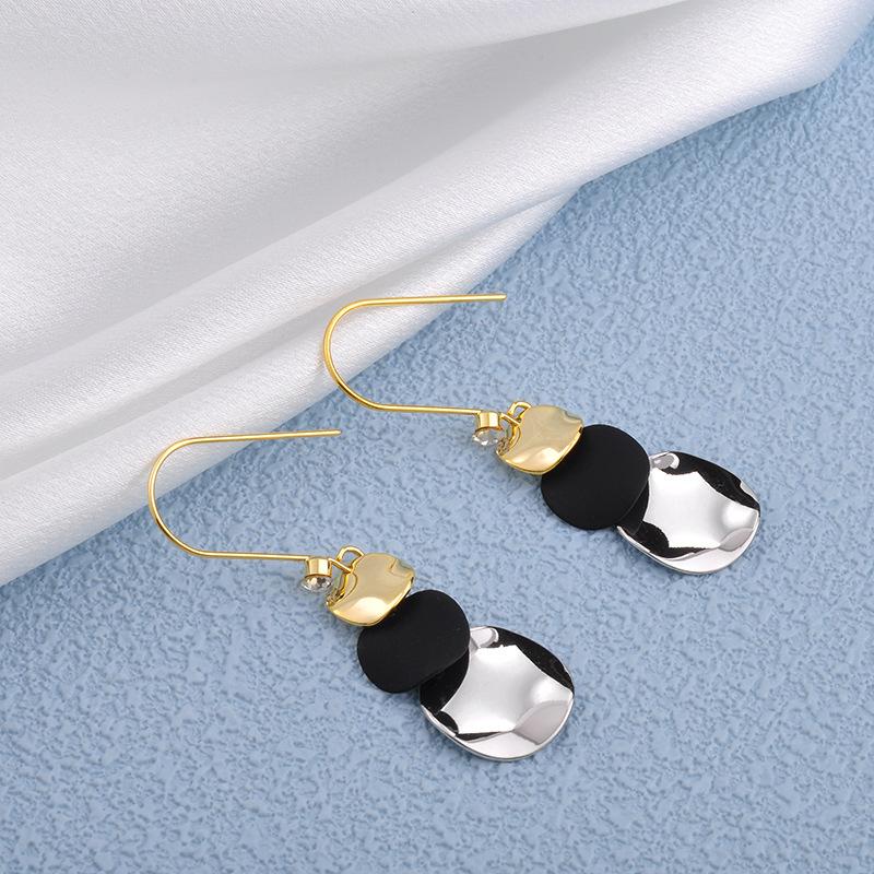 

Серьги-подвески с цветными блоками, Минималистичные серьги-крючки, Простые серьги для женщин, Заметные украшения