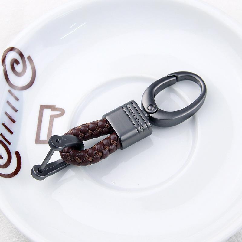 Braided Rope Sub-Gun Printing Keychain Men'S And Women'S Waist Hanging Big Head Chain General Car Key Bag Accessories