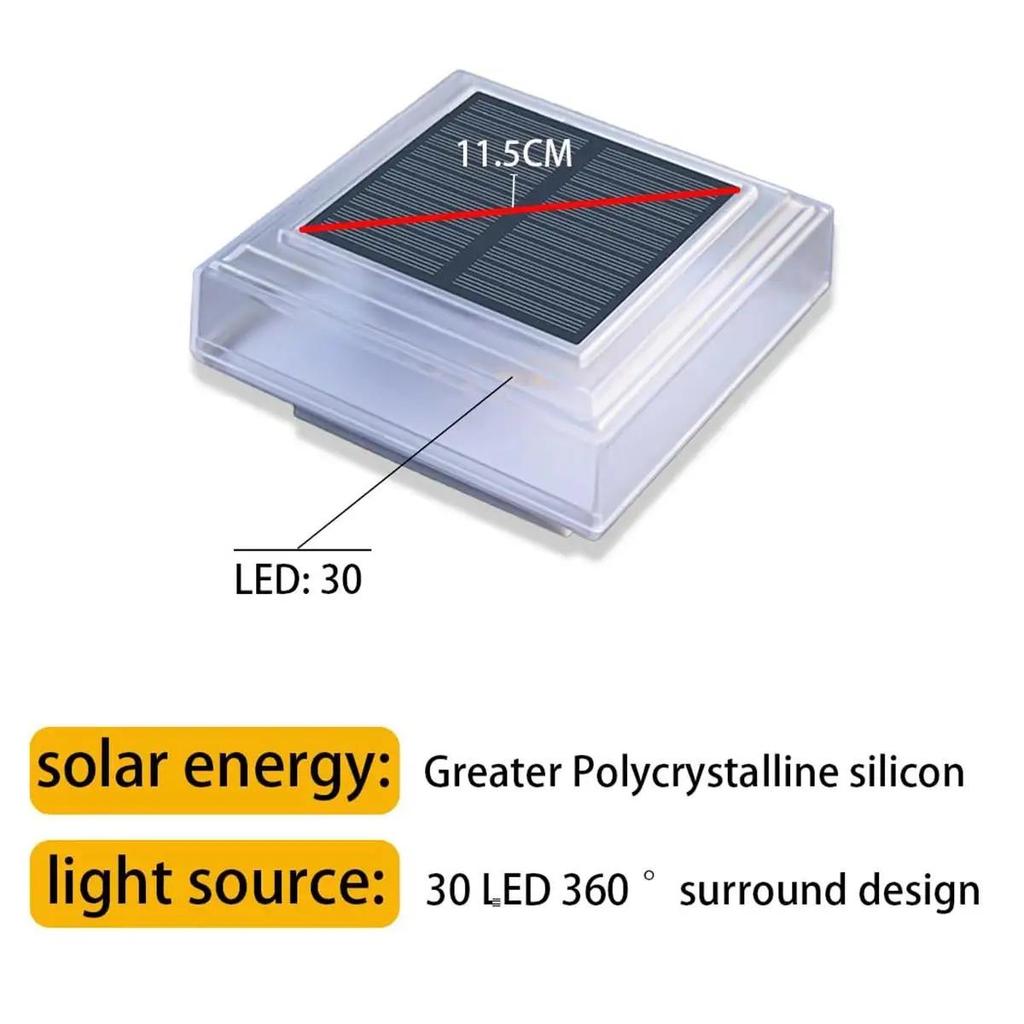 Led Solar Post Light Warm Pillar Lamp Lamps Floor Lawn Modern Rechargeable Landscape Street Panel For Outdoors Decoration Lights