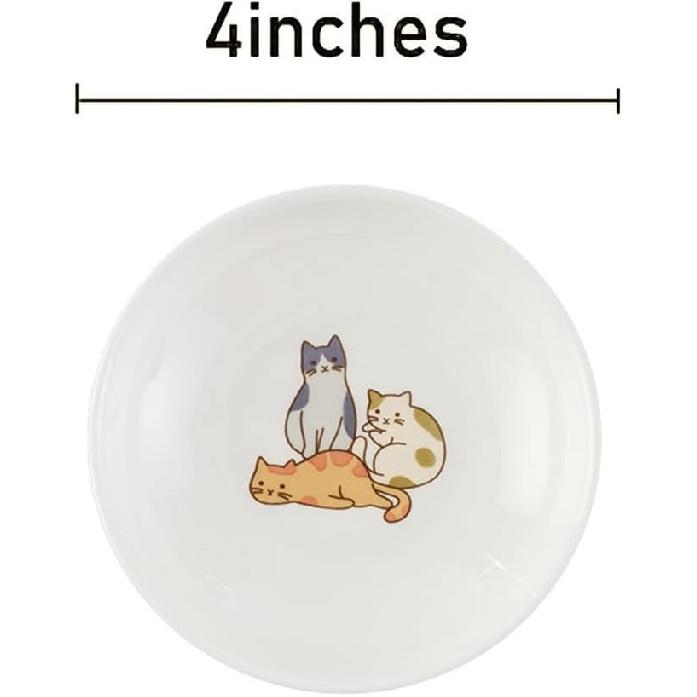 6pcs Ceramic Cat Appetizer Plates, Sauce Plates, Dessert Plates