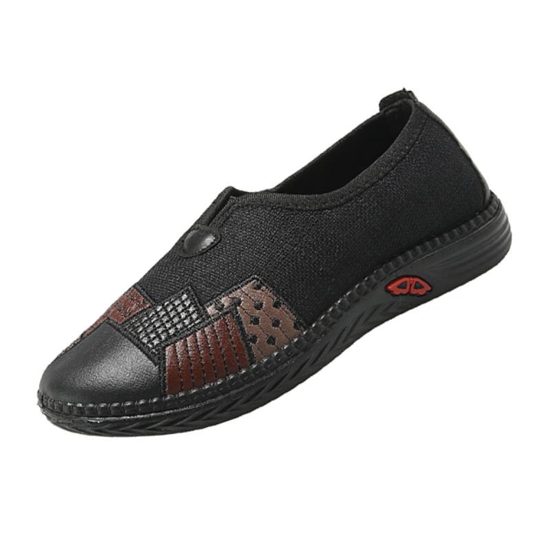 Spring new cloth shoes single shoes middle-aged and elderly women's shoes casual one pedal