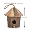 Hängendes hölzernes Kolibri-Haus, einfach zusammenzubauendes Mini-Nest, dekoratives Versteckhaus, Vogelzubehör