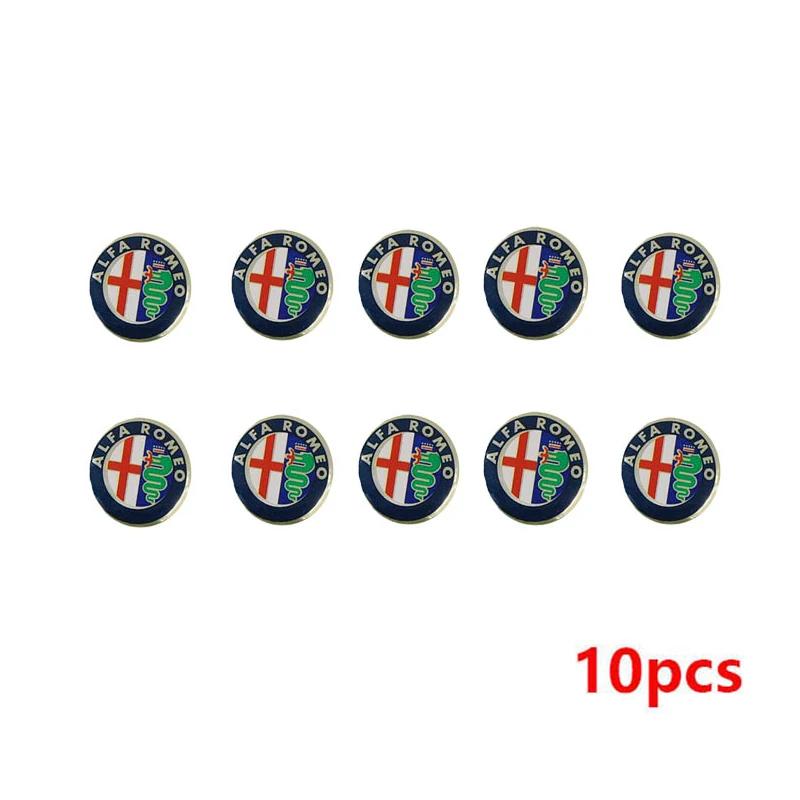 Car Stickers For Alfa Romeo 5/10Pcs Car Key Badge Sticker For Alfa Romeo 156 159 147 4C 8C 166 Giulia Giulietta Mito Stelvio Spi