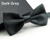 Men Classic Solid Color Bowtie Necktie Tuxedo Wedding Party Adjustable Bow Tie