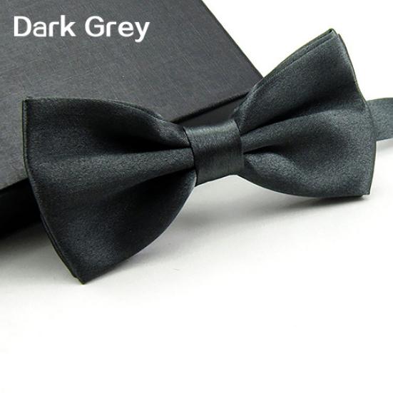 Men Classic Solid Color Bowtie Necktie Tuxedo Wedding Party Adjustable Bow Tie