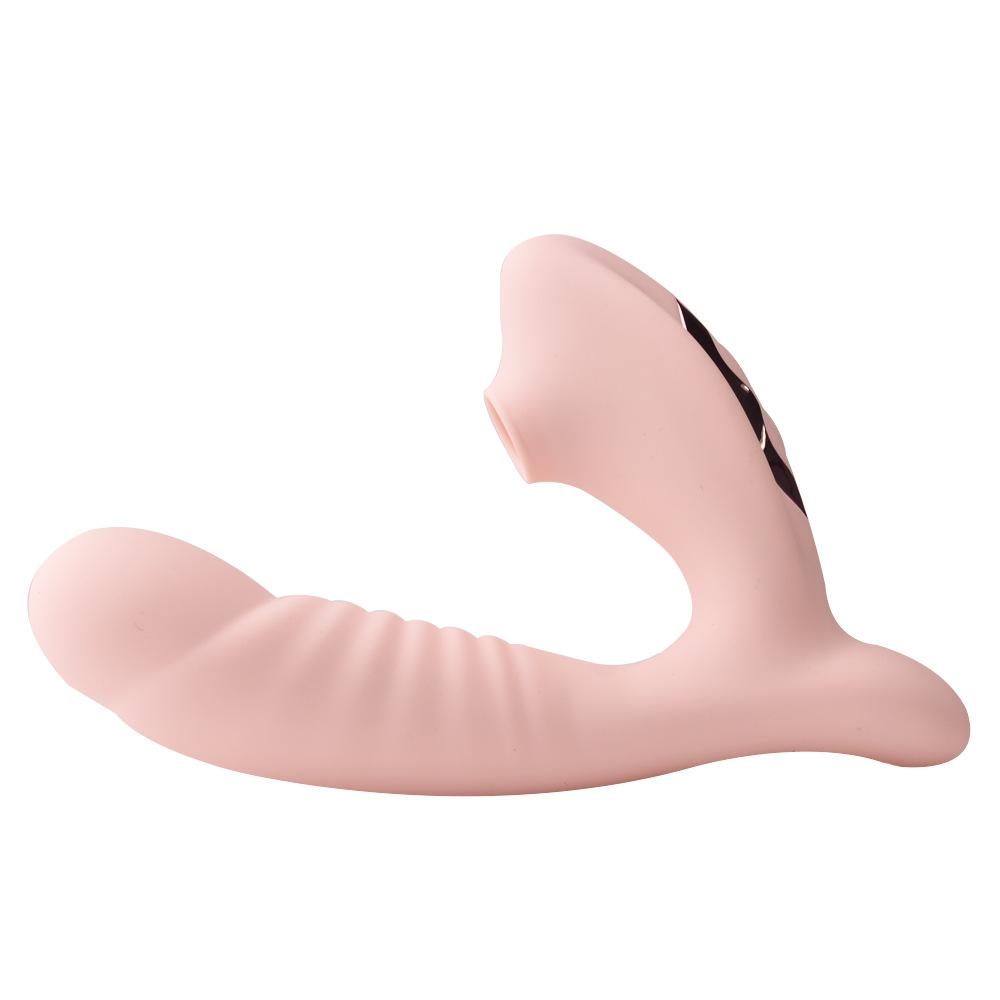 Clitoral Sucking G Spot Dildo Vibrator with 10 Powerful Modes Clit Sucker Rechargeable Clitoris Stimulator Sex Toys for Women