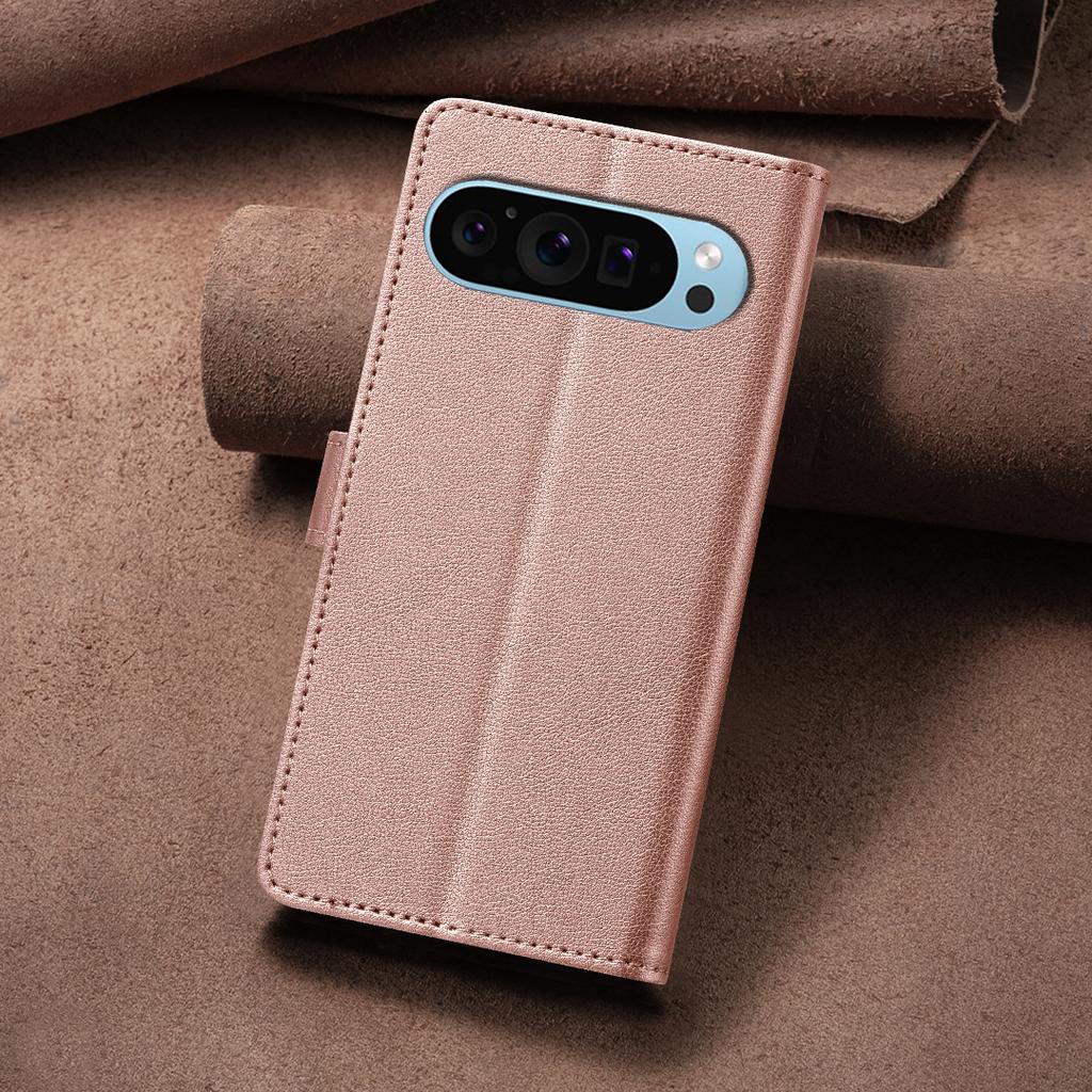 Portofel cu blocare RFID, model lici, piele PU, cu sloturi pentru carduri, husă de telefon pentru Google Pixel 8, Pixel 8a, Pixel 8 Pro, Pixel 9, Pixel 9 Pro