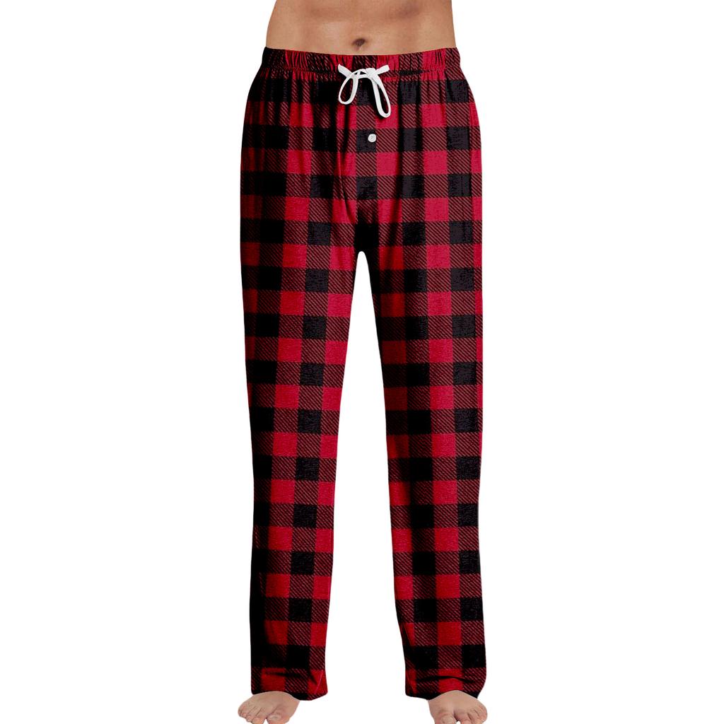 Stripe Pajama Pants Sleepwear Casual Drawstring Elastic Waist Pants Comfy Straight Yoga Loose Trousers