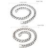 Massive Solid 316L Stainless Steel Necklace for Men High Polished 14/16MM Wide 55/60CM Long Cuban Link Chain Men's Necklaces Man