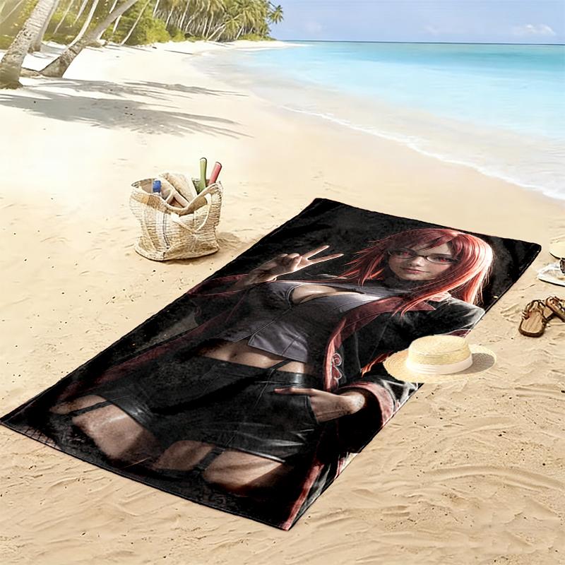 1pc naruto Beach Towel Ideal Birthday Gift For Family, A Vibrant Beach Towel Suitable for Outdoor Activities