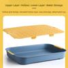 Plastic Tea Tray Plate Rectangle Small Pet Toilet Tray Simple Drain Tray  Food Dishs