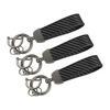 Car Key Chain Carbon Fiber Keyring For Seat Ibiza Toyota Ford RangerBmw Tesla Skoda VW Honda Hyundai Peugeot Auto Accessories
