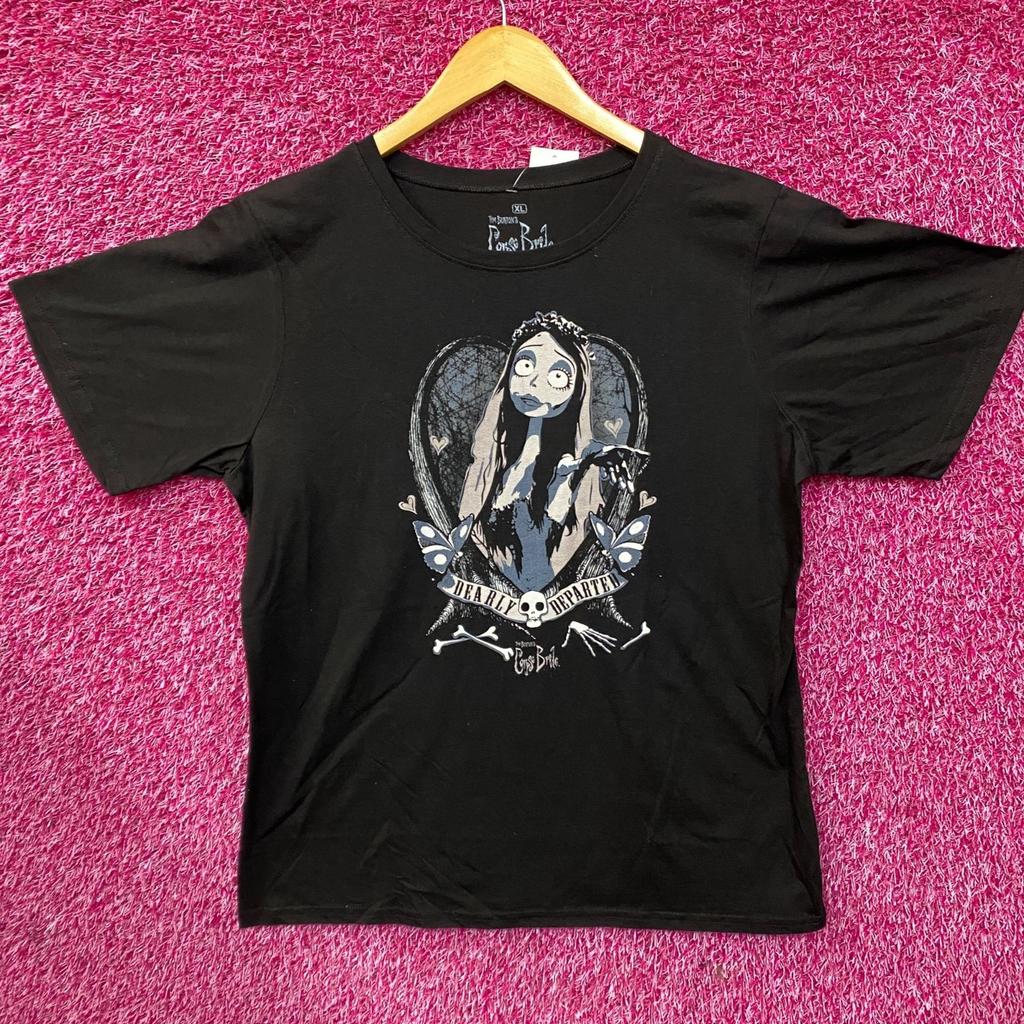 Tim Burtons Corpse Bride Emily Dearly Departed 100% Cotton T-shirt Mens Tees Top