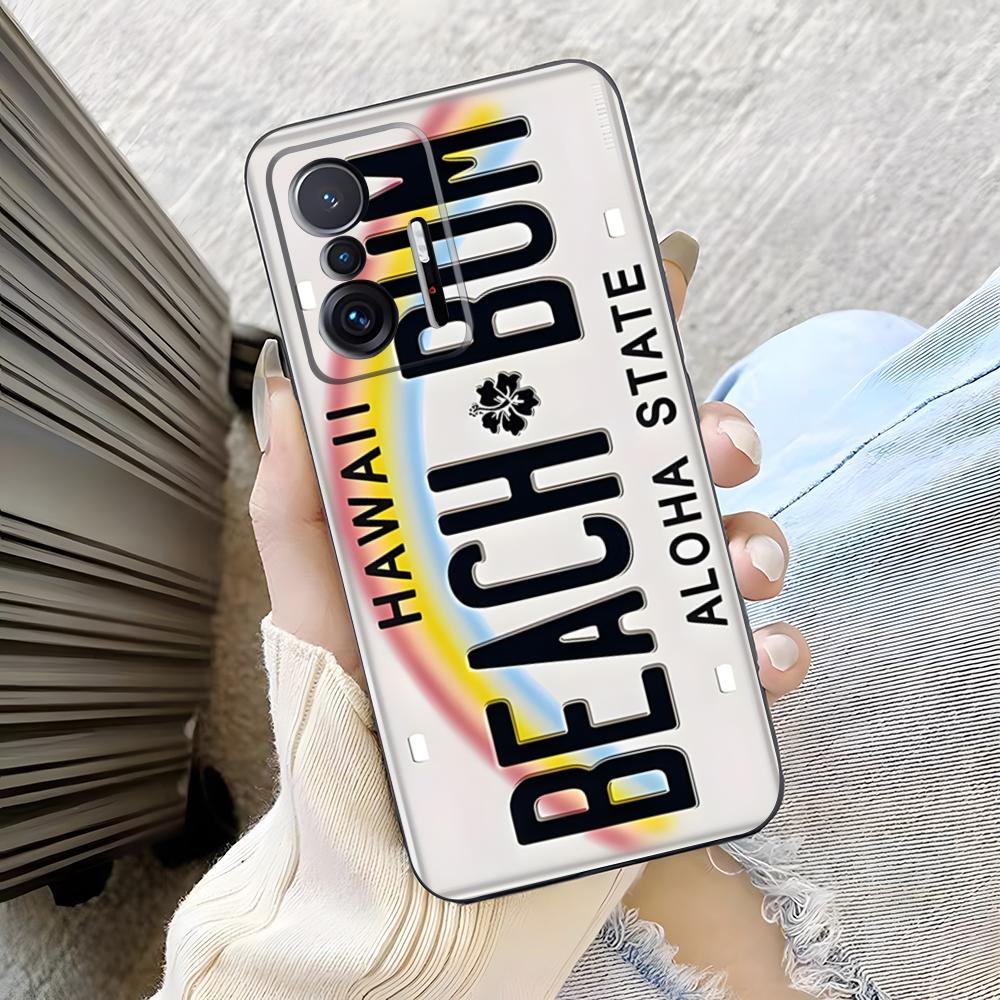 

Retro License Plate Design Phone Case For Xiaomi Poco M7 M6 M5 M4 4g 5g F7 F6 X7 X6 X5 Ultra Pro Silicone Cover Poco X5