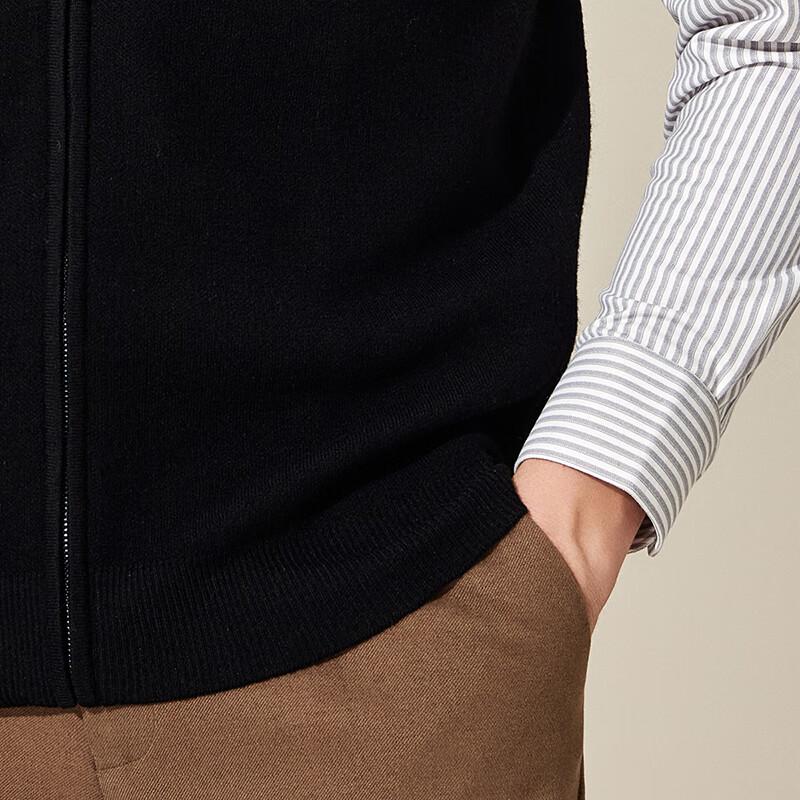 Antonio Herren Weste 100% Merinowolle Stehkragen