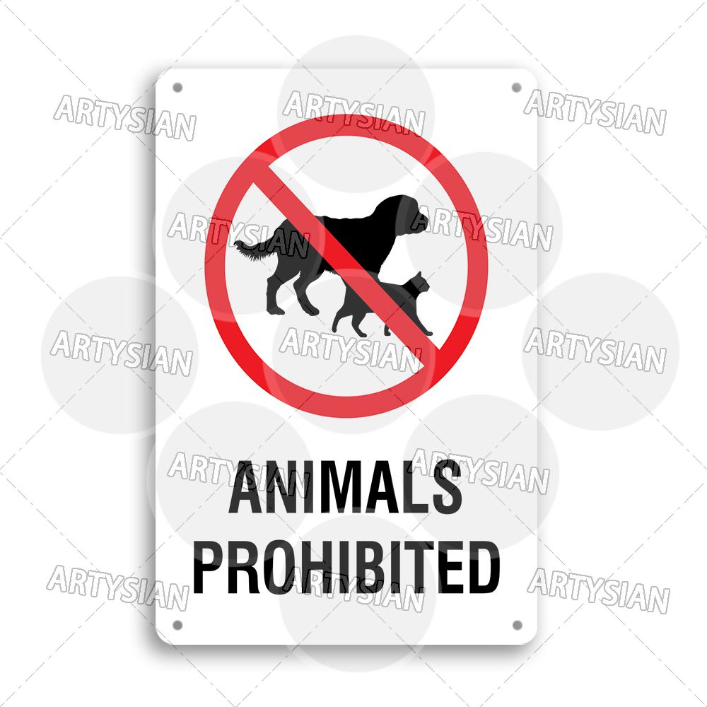 Beware of Dog Warning Metal Sign No Dogs Allowed Do Not Leave Dog Pet safety Dog Friendly Café Guide Dods Welcome Plaque