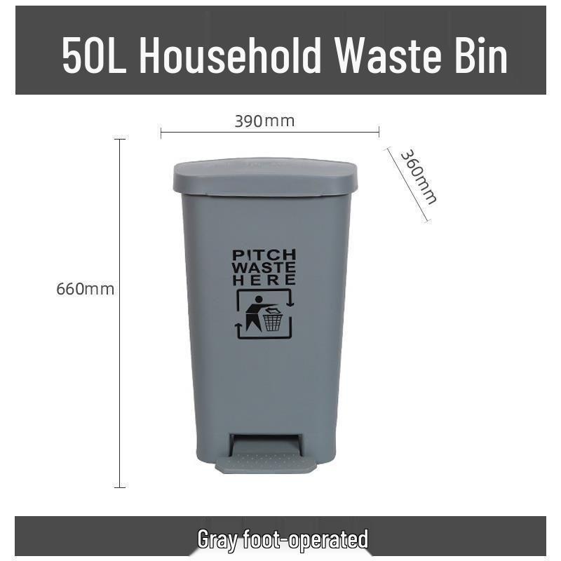 R4 medizinischer Abfallbehälter - Langlebig 15 Jahre, Großes Fassungsvermögen mit Deckel, Gelb für Krankenhaus-/Klinikabfälle