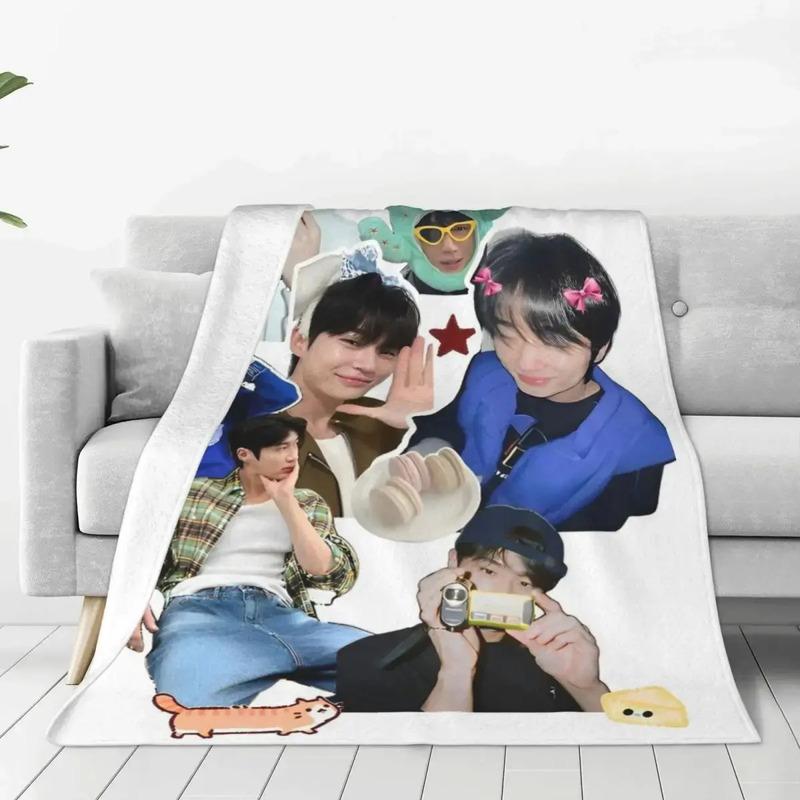 Mantas De Franela Lovely Runner De Byeon Woo-seok Personaliz S разноцветный