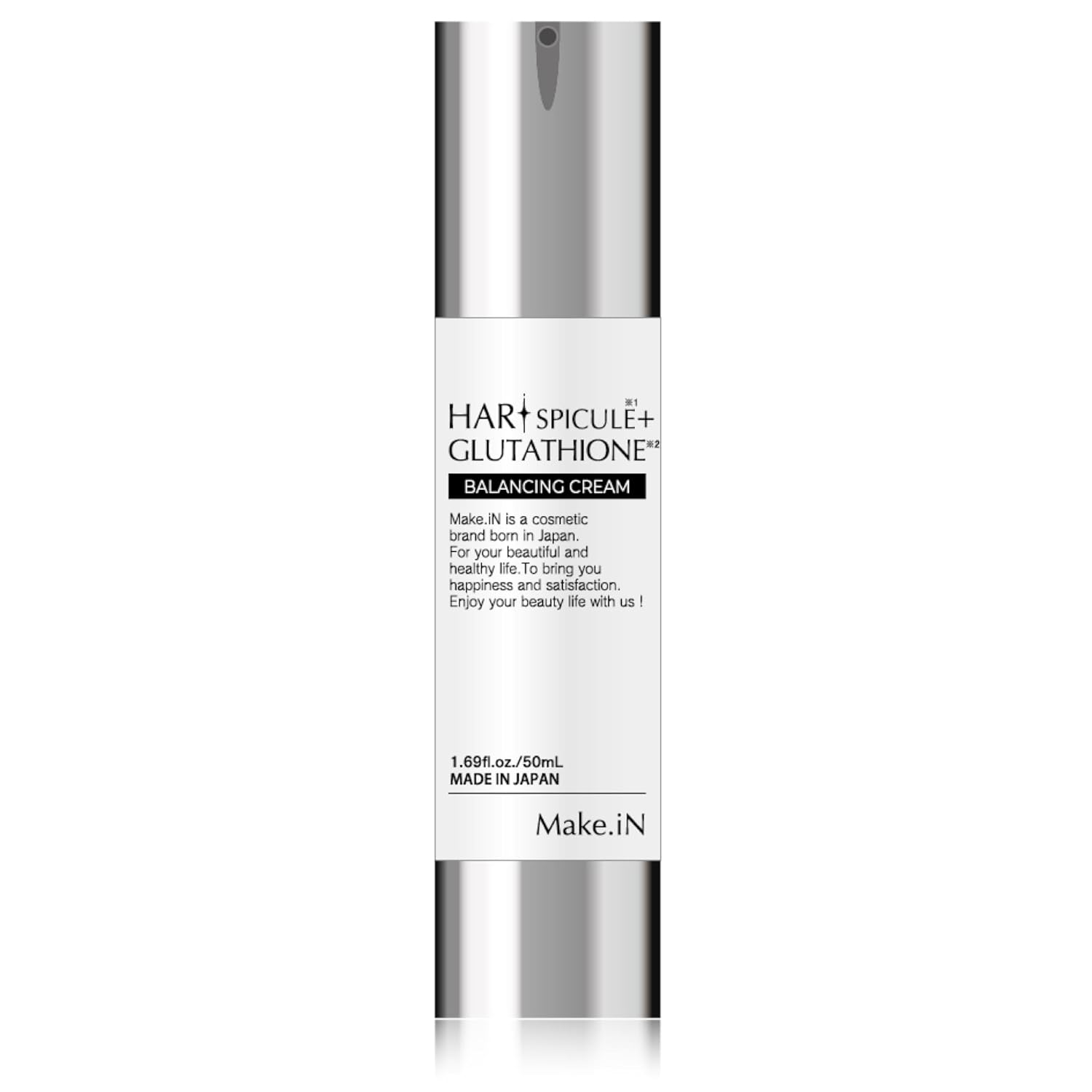 

Make.iN HARI Spicule Glutathione Cream 50mL Pores Human Stem Cells Ceramide CICA EGF FGF Moisturizing Skincare Firmness Radiance Made Japan (1 bottle