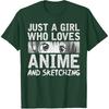 Japanese Manga Drawing Otaku Gift Anime Girl T-Shirt