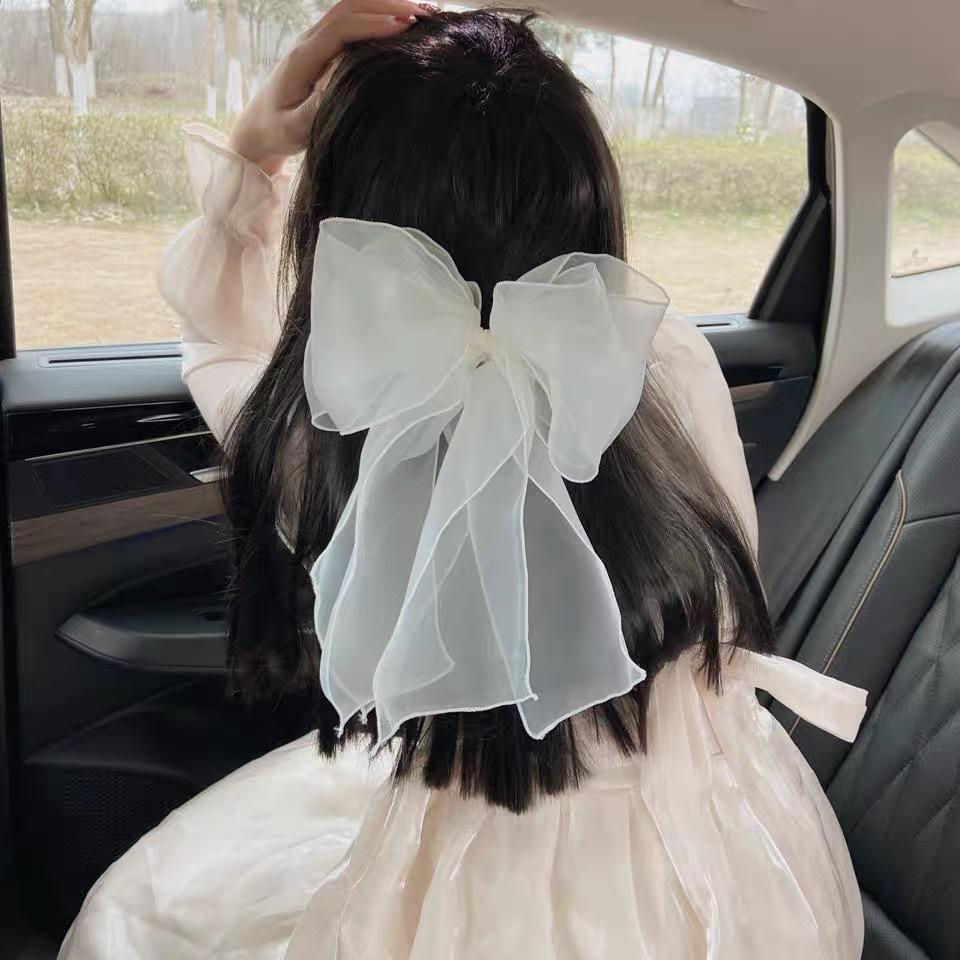 New Ribbon Bow Hair Clips Korean Princess Hair Pin Elegant Barrettes for Girls Headwear Women Hair Accessories