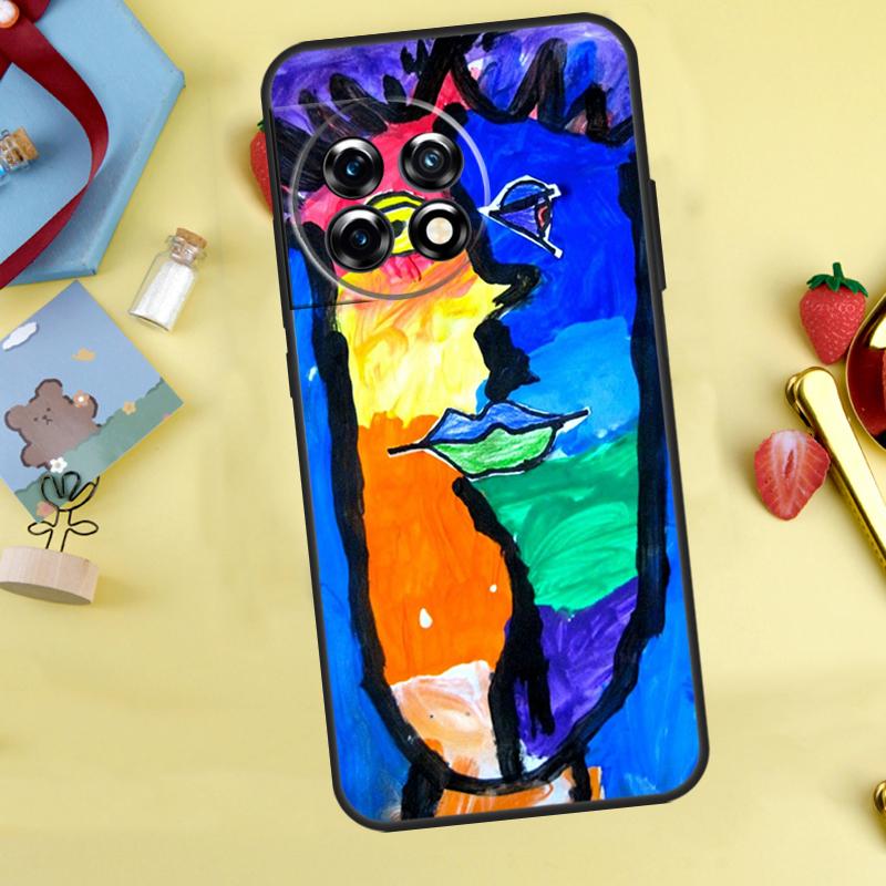 Picasso Abstract Art Painting Cover For OnePlus 13 13R 12 12R 11 10 Pro 8T 10T OnePlus Nord 4 CE 2 3 Lite N30 N20 N10 Case