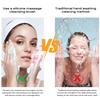 Premium Silicone Face Scrubber Handheld Facial Cleansing Brush for Men Women Deep Pore Cleaning Travel Skin Care Tool