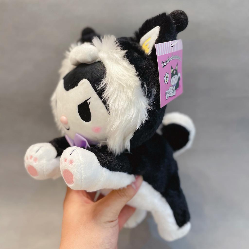 Melody Cinnamoroll Dog Kuromi Maid Outfit Series Plush Toy Stuffed Dolls Cute Cartoons Bag Pendant Kids Toy Children Baby Birthday Christmas Gifts