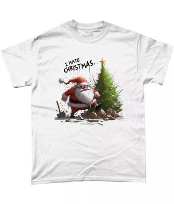 I Hate Christmas T Shirt Anti Xmas Grump Funny Shirt Gift Sarcastic Novelty