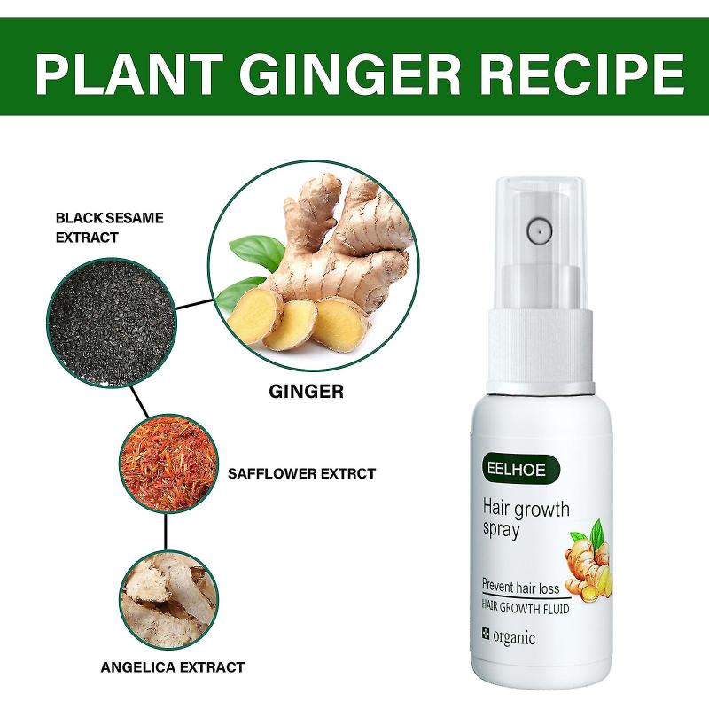 20ml Ginger Spray Regrowth Ginger Spray Fast Hair Growth Fluid Anti Loss Treatment Ginger Essence