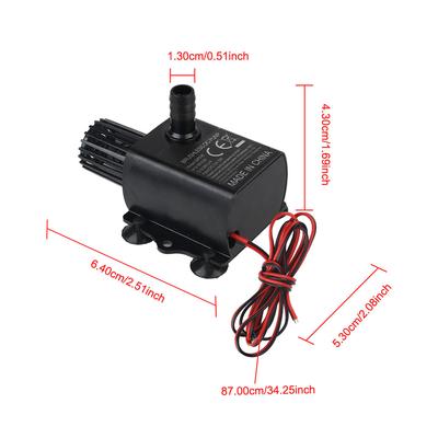 Waterproof Mini Brushless Water Pump Ultra-quiet Submersible DC12V 5W 280L/H Lift 300cm Fountain Aquarium Circulating Durable