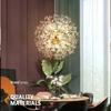 Modern Nordic Minimalist Sky Star Fireball Crystal Pendant LED Lighting Dandelion Restaurant Living Room Pendant Bar Art E27