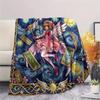 Coperta in Flanella con Stampa Cardcaptor Sakura, Coperta Calda Ultra Morbida di Alta Qualità per Tutte le Stagioni, Coperta Accogliente per Arredamento Casa, Regalo di Natale Perfetto