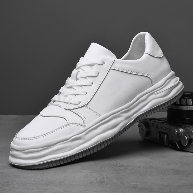 Fashion Genuine Leather Men Casual Shoes Leisure Male Sneakers Non-slip Man Skateboard Footwear Versatile Vulcanized Shoes Soft Trainers