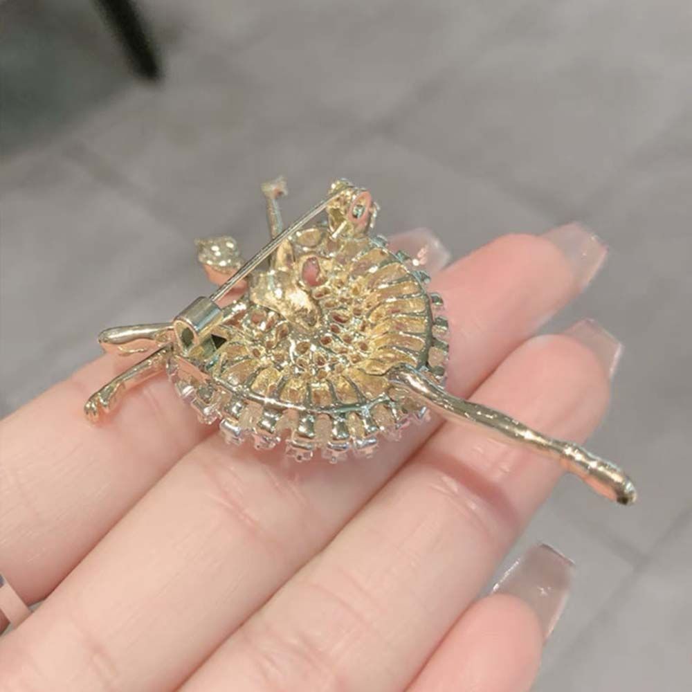Crystal Girl Gift Clothing Accessories Korean style Ballet Girl Brooch Ballerina Pin Women's Brooch