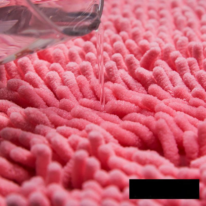 Chenille Floor Mat Bathroom Entrance Mat Bathroom Water Absorption Non-Slip Floor Mat Bedroom Carpet Kitchen Door Mat