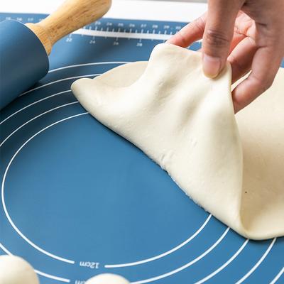 Silicone Baking Mat 60x40cm Non-stick Pastry Rolling Kneading Pad  Pizza Dough Maker  Pins Kitchen Gadgets   Pin