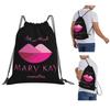 Ask Me About Mary Kay Cosmetics Backpacks Casual Drawstring Bags Storage Bag Book Bags for Travel Students
