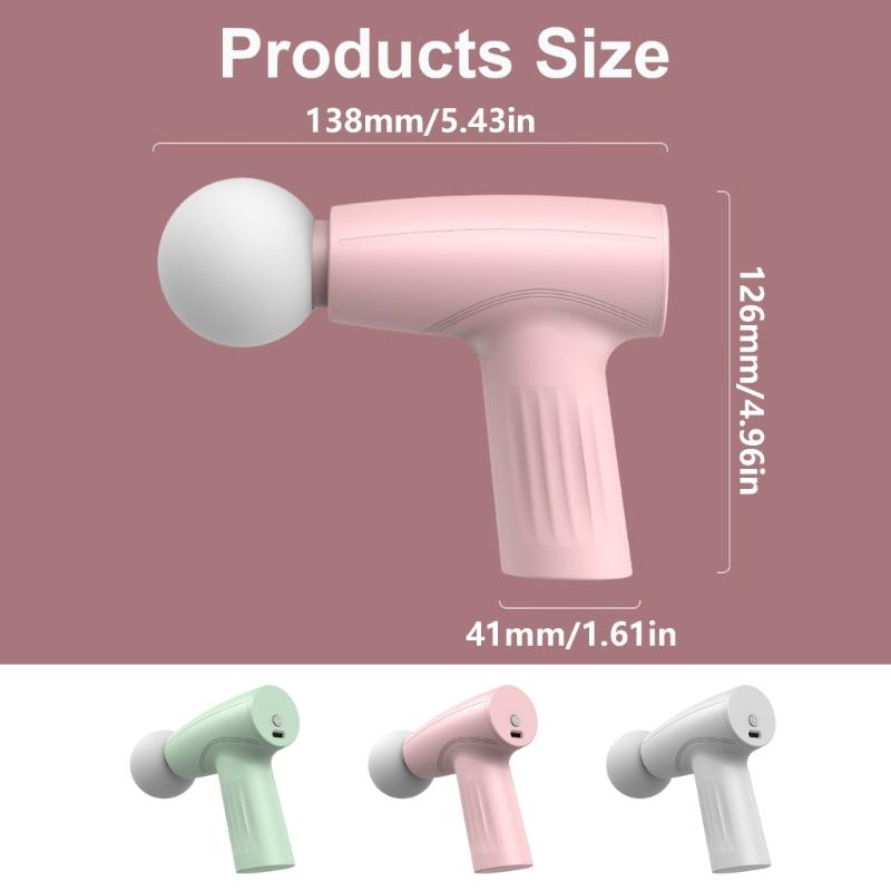 Portable Small Massage Tool for Tissue Massager USB Rechargeable Muscle Relief with Long Battery Life