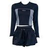 Women's Two-Piece Swimsuit: New Long-Sleeve Slimming & Belly-Covering Design