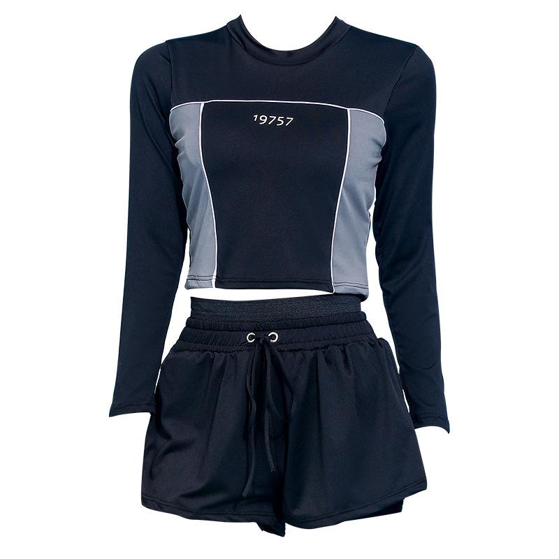 Women's Two-Piece Swimsuit: New Long-Sleeve Slimming & Belly-Covering Design