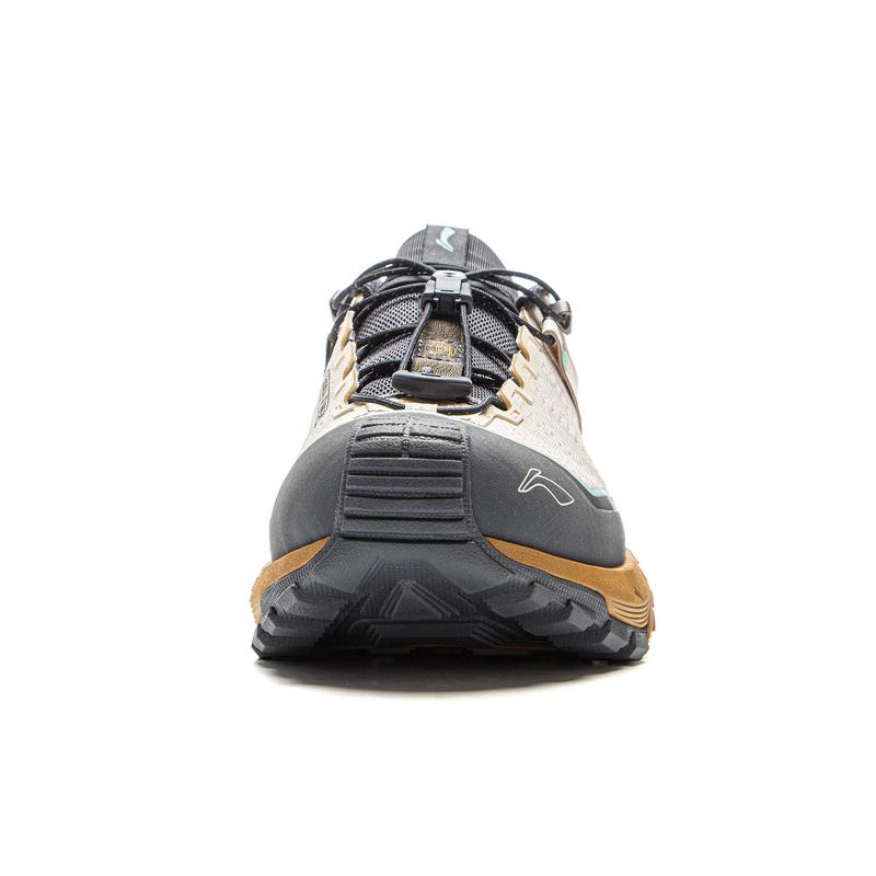 Li Ning CF Su Xing Chuan Pro Módní Pohodlné Všestranné Protiskluzové Tlumení Nárazů Podpora Nízké Turistické Boty Unisex Turistické Boty Khaki AHTU017-14