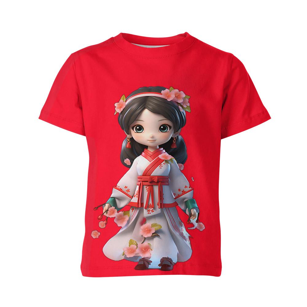 

Женская футболка унисекс больших размеров с 3D китайским мультяшным принтом, распродажа, рубашки большого размера с графическим рисунком, топы 6XL